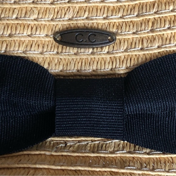 CC Paper Sun Hat Hello Sunshine Natural Straw Color - Picture 5 of 6